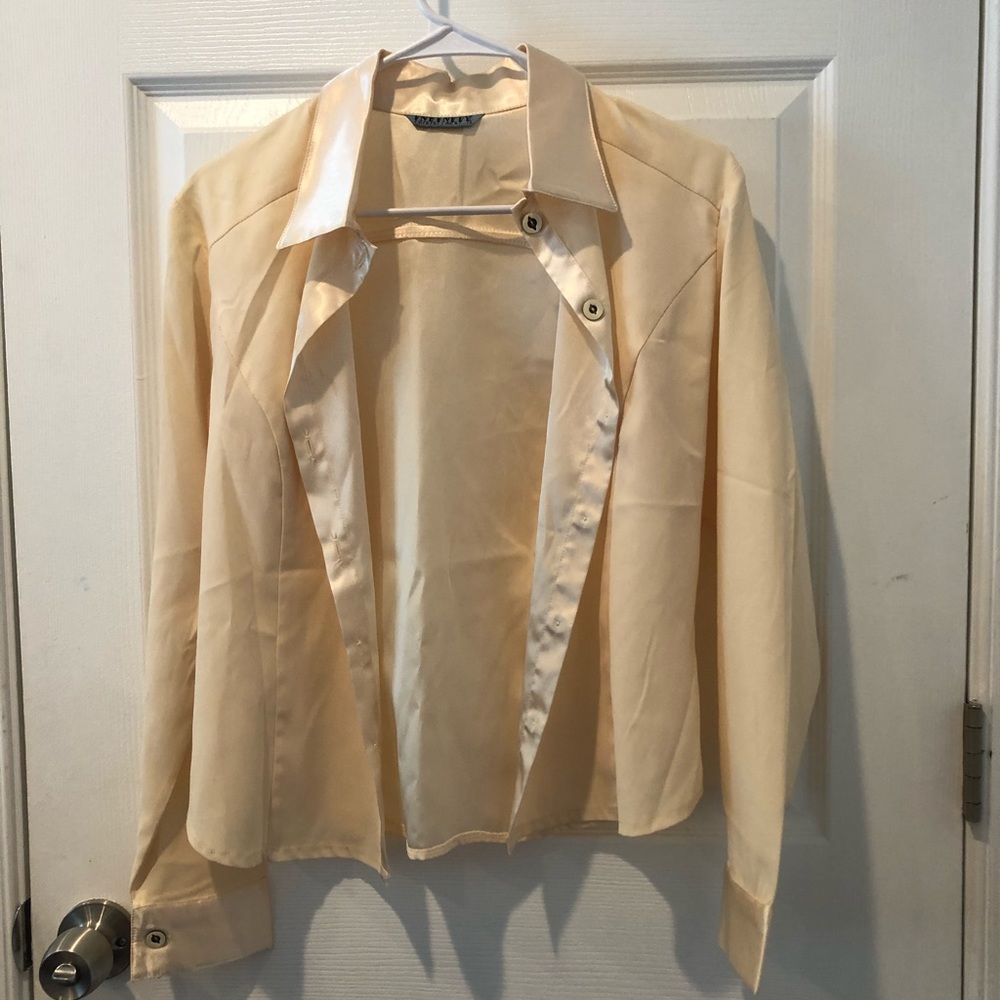 Women’s Gold Yellow Buttonup Shirt